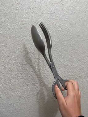 Vintage aluminum sugar tongs / ice tongs